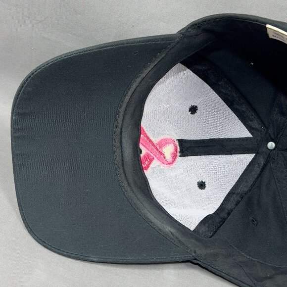 Breast Cancer Awareness Strap Back Hat Cap Pink Ribbon Baseball Outdoor Womens - Picture 10 of 13
